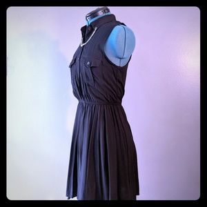 Forever 21 Black Military Inspired Cocktail Dress
